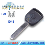 Honda ID48 Transponder Key(without Logo) 